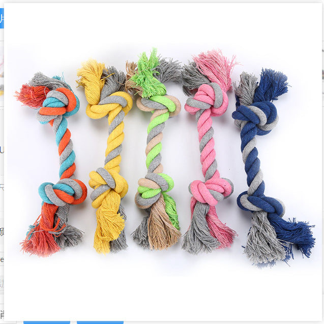 Dog toy bite-resistant puppy toy cotton rope